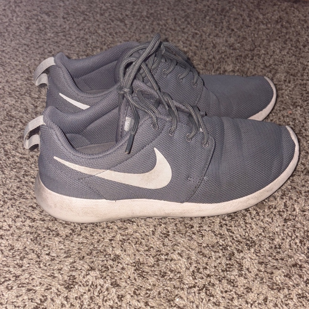 Nike Charcoal and White Athletic Shoes